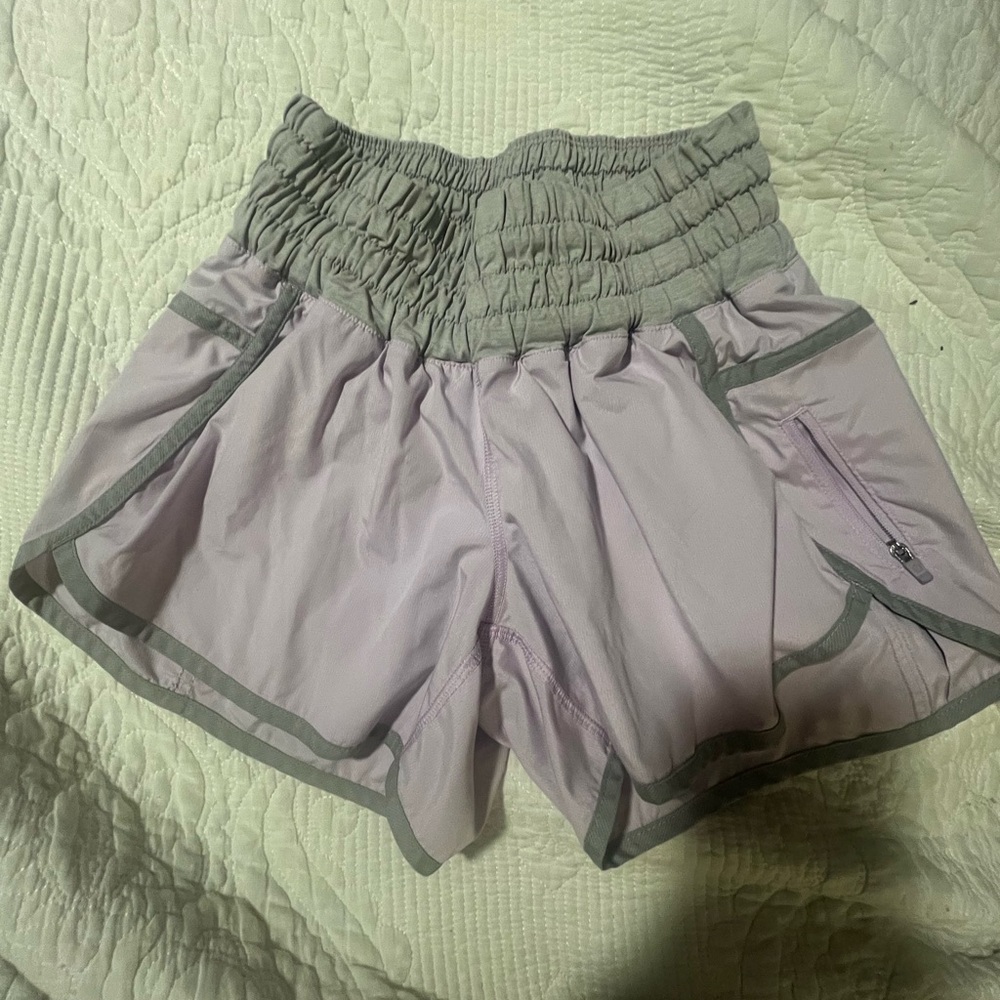 Women's Light Purple Lululemon Tracker Shorts